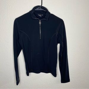 Nils Womens robin 1/4 zip black